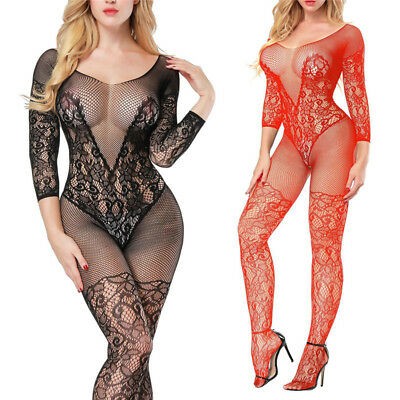 Two-Tone Lace Caged Ring Babydoll Set